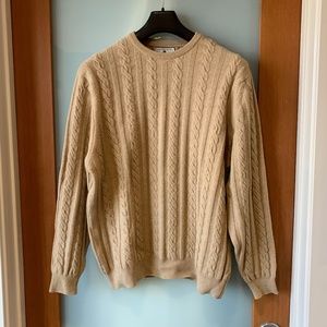 Carroll & Co wool & angora cable knit sweater